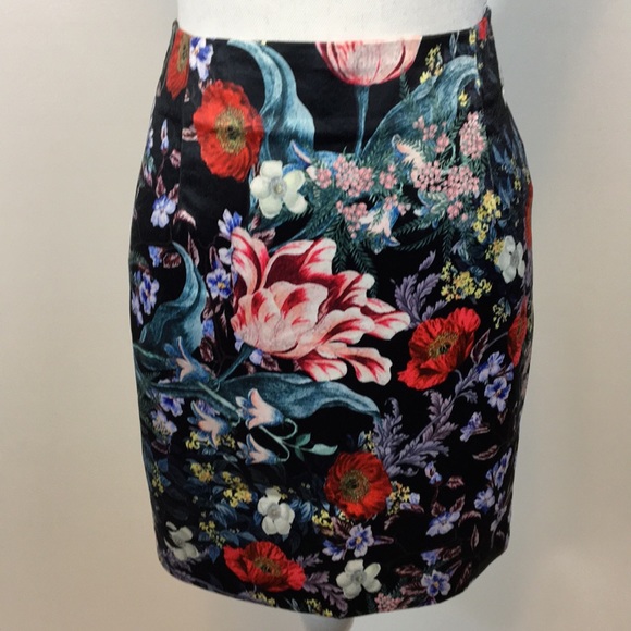 Mink Pink Botanica Satin Mini Skirt